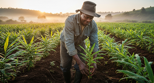 plantation de gingembre