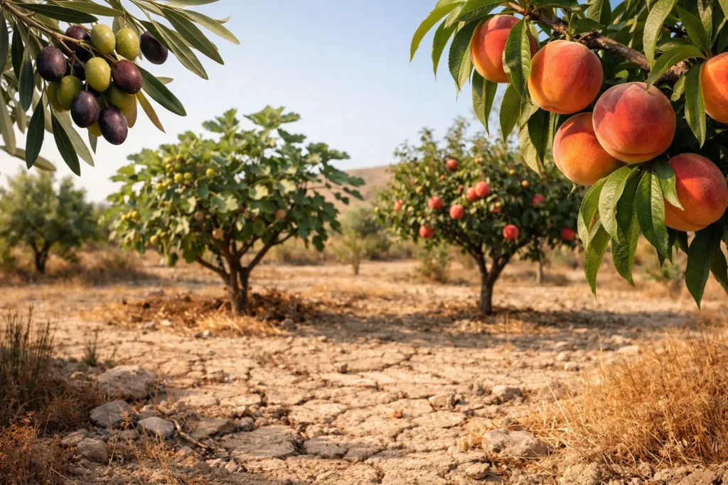 Arbres fruitiers résistants à la sécheresse