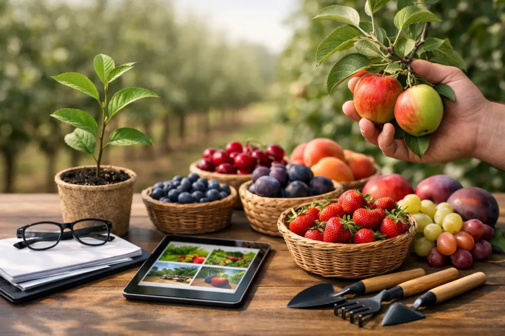 Choisir des plants fruitiers rentables