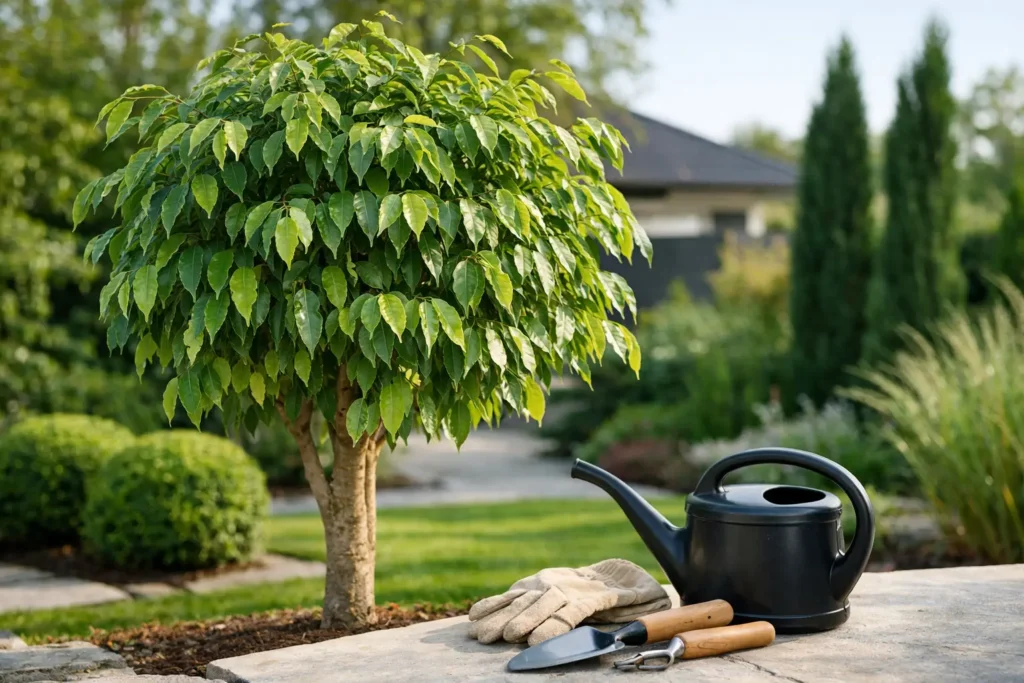 Entretien ficus benjamina extérieur