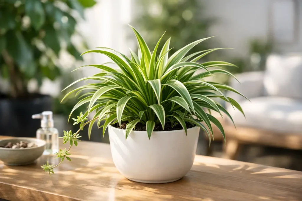 Chlorophytum, plante d’intérieur facile et dépolluante
