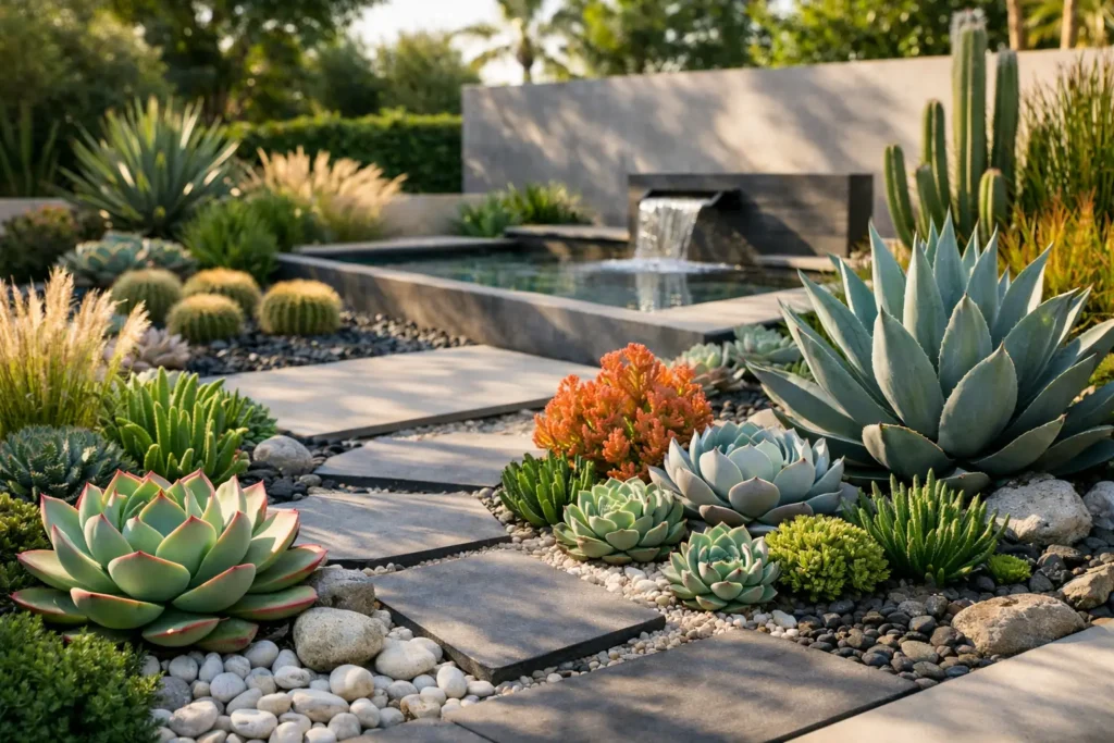 Créez un jardin moderne avec des succulentes