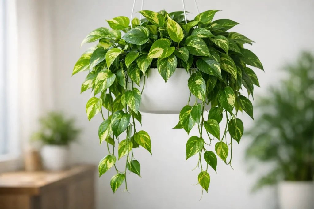 Epipremnum aureum, la plante retombante facile