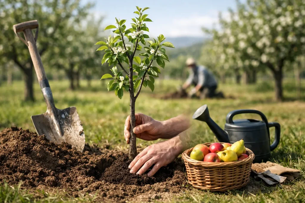 Guide plantation arbres fruitiers efficace
