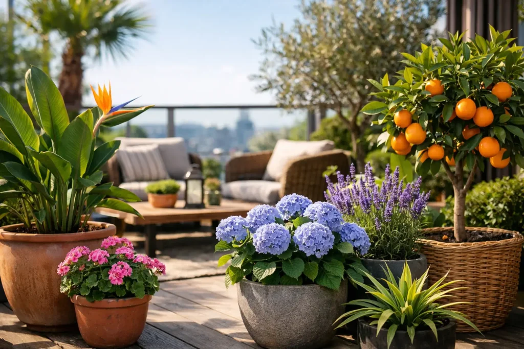 Plantes d’extérieur pour terrasse : top variétés