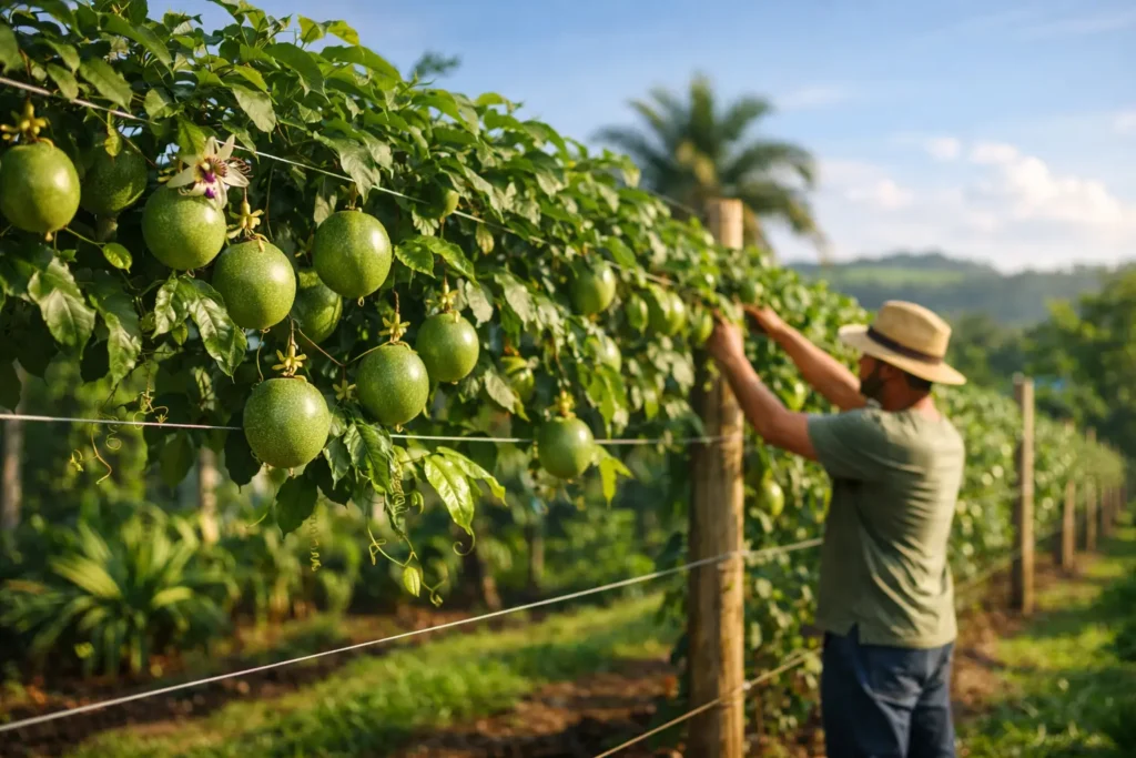 Comment faire la palissade du fruit de la passion