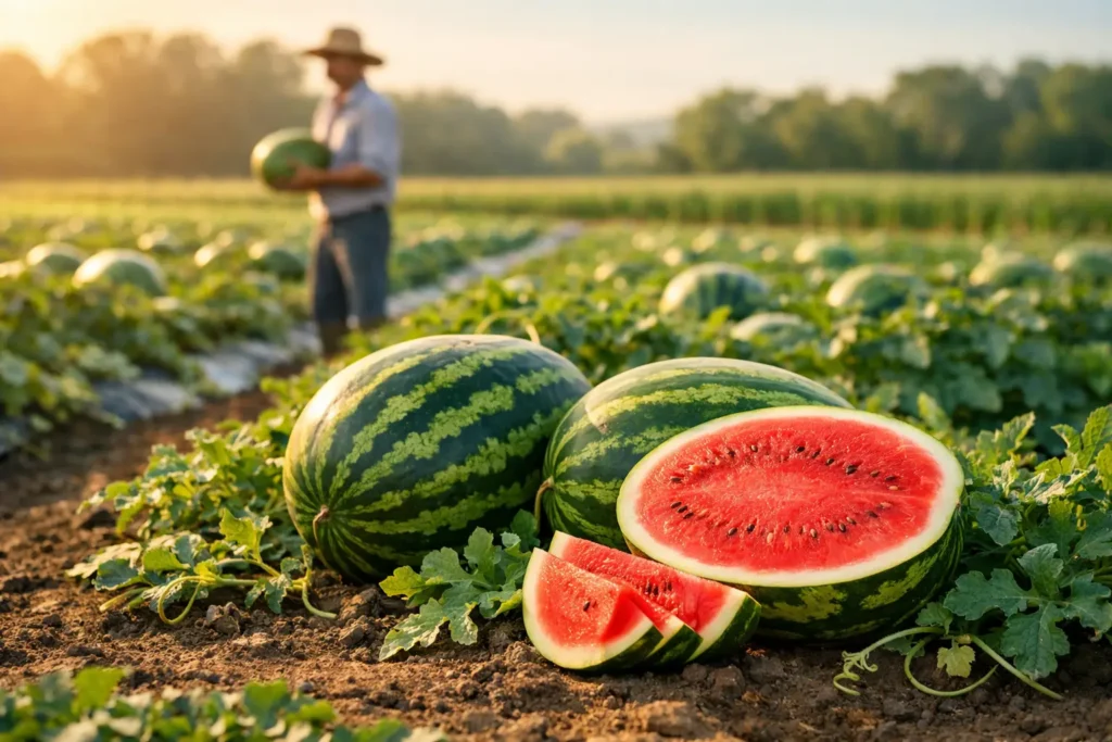 Culture de la pastèque pour de gros fruits sucrés