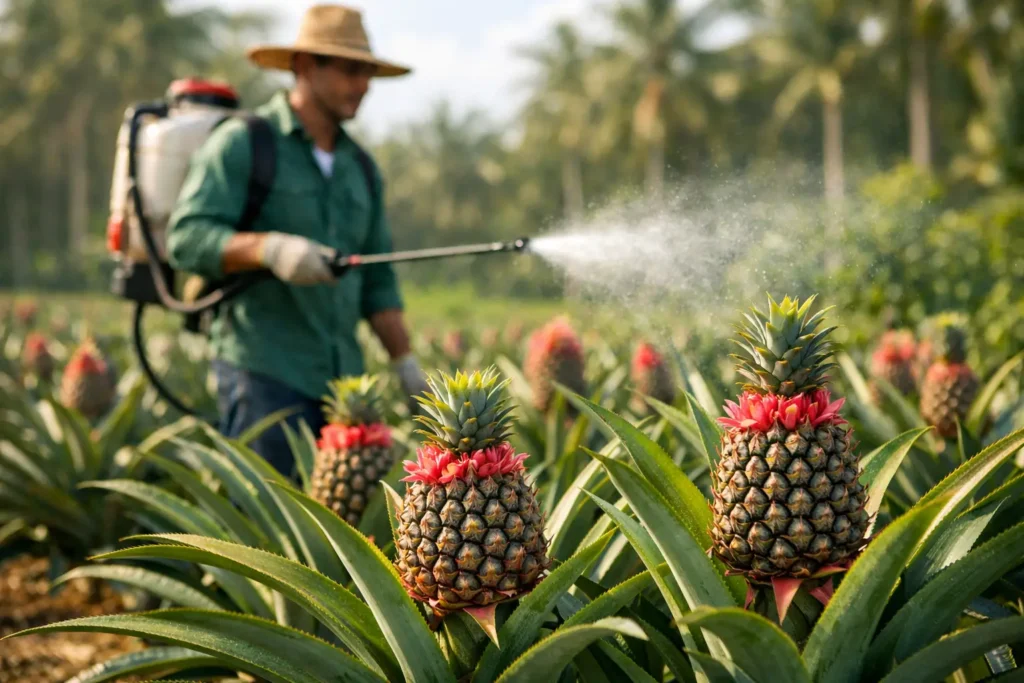 Faire fleurir l’ananas plus vite pour produire plus