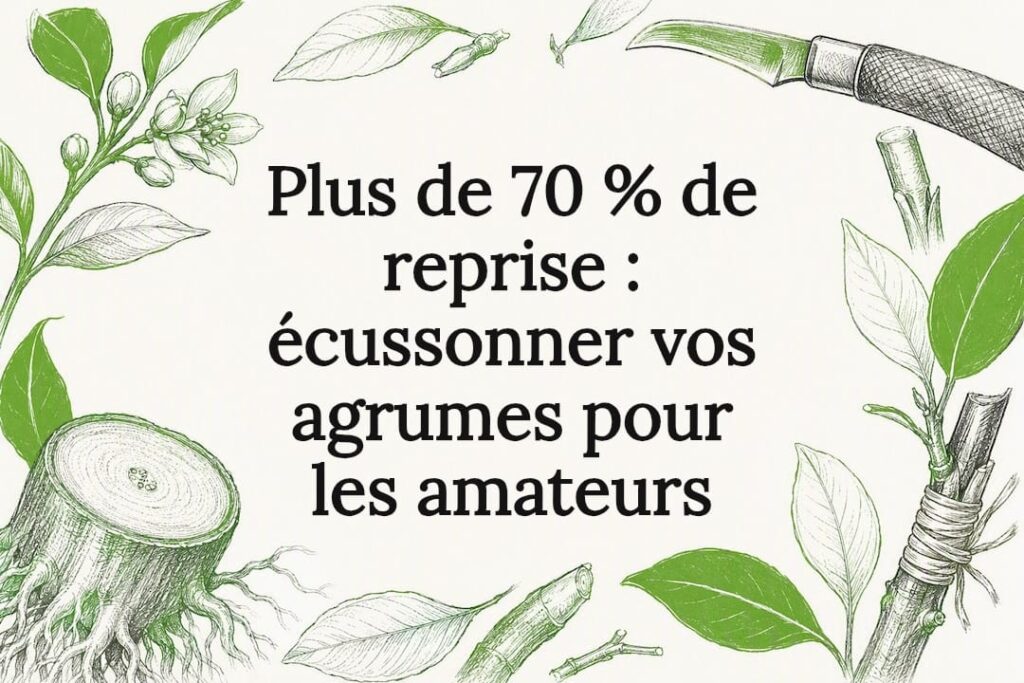 Carte de titre illustrée sur le greffage des agrumes
