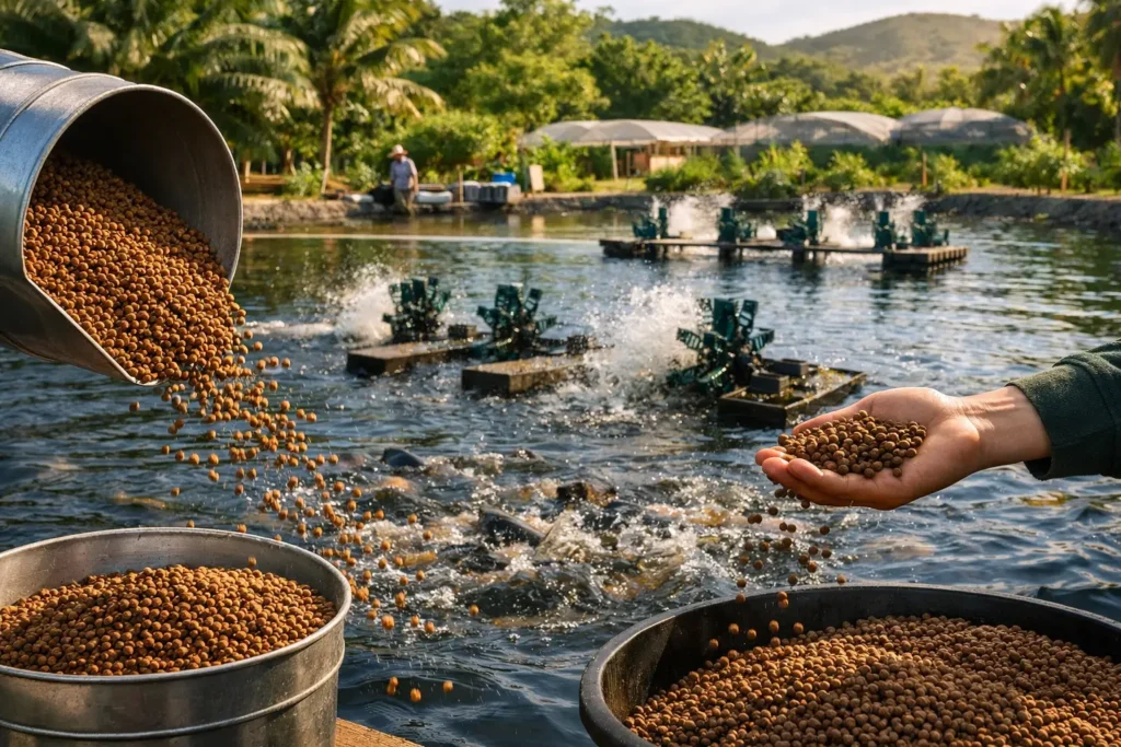 Alimentation des poissons : ration, fréquence et coûts