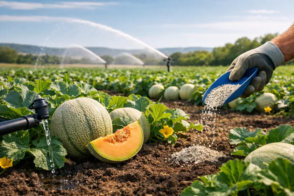 Culture du melon : fertilisation et irrigation