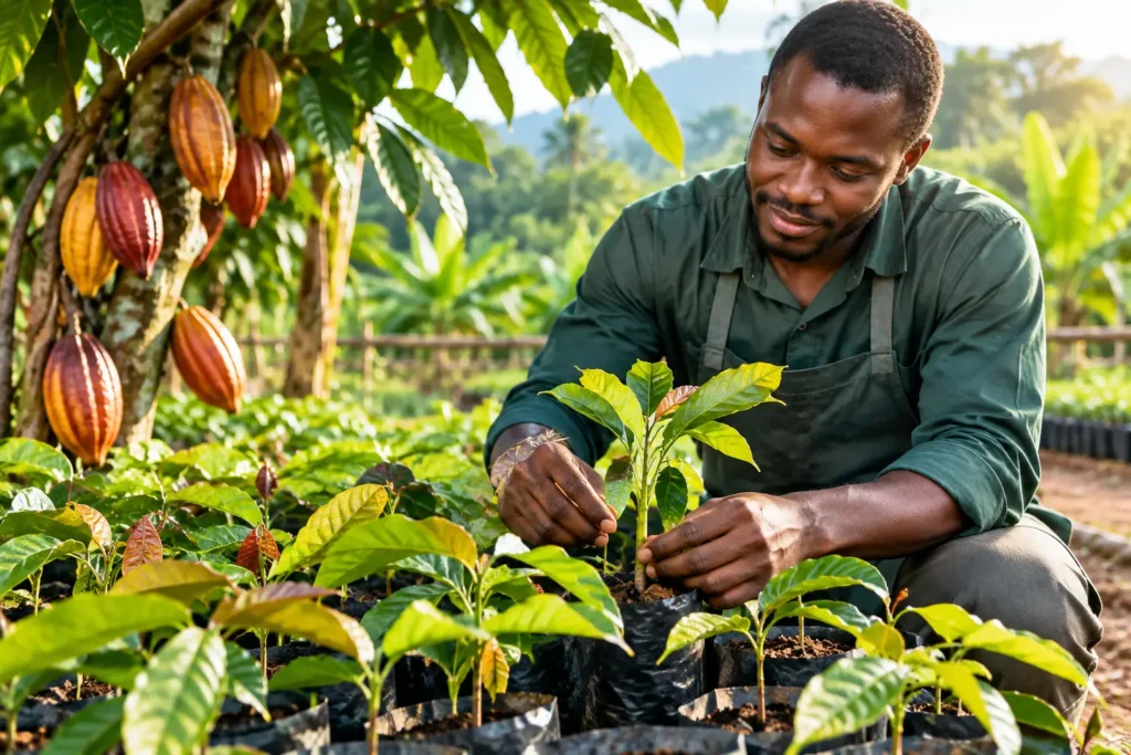 Préparer sa pépinière de cacao étape par étape