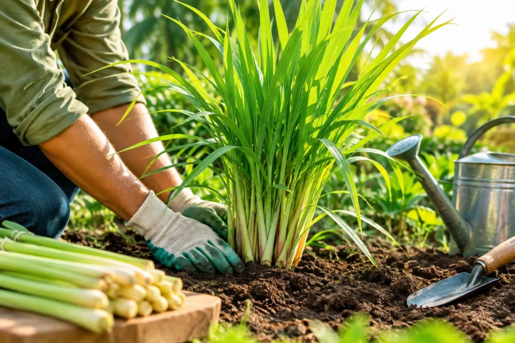 Réussir la plantation de citronnelle au jardin